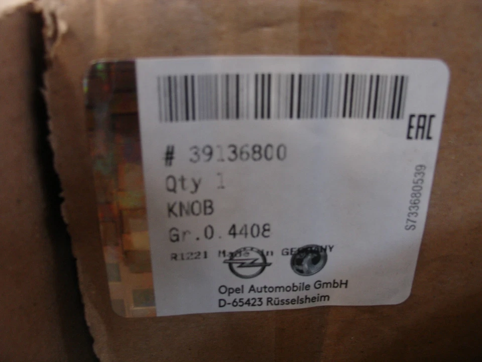 39136800 Selector de caja de cambios para Vauxhall Corss E 2014-2019 Foto 2 de 3