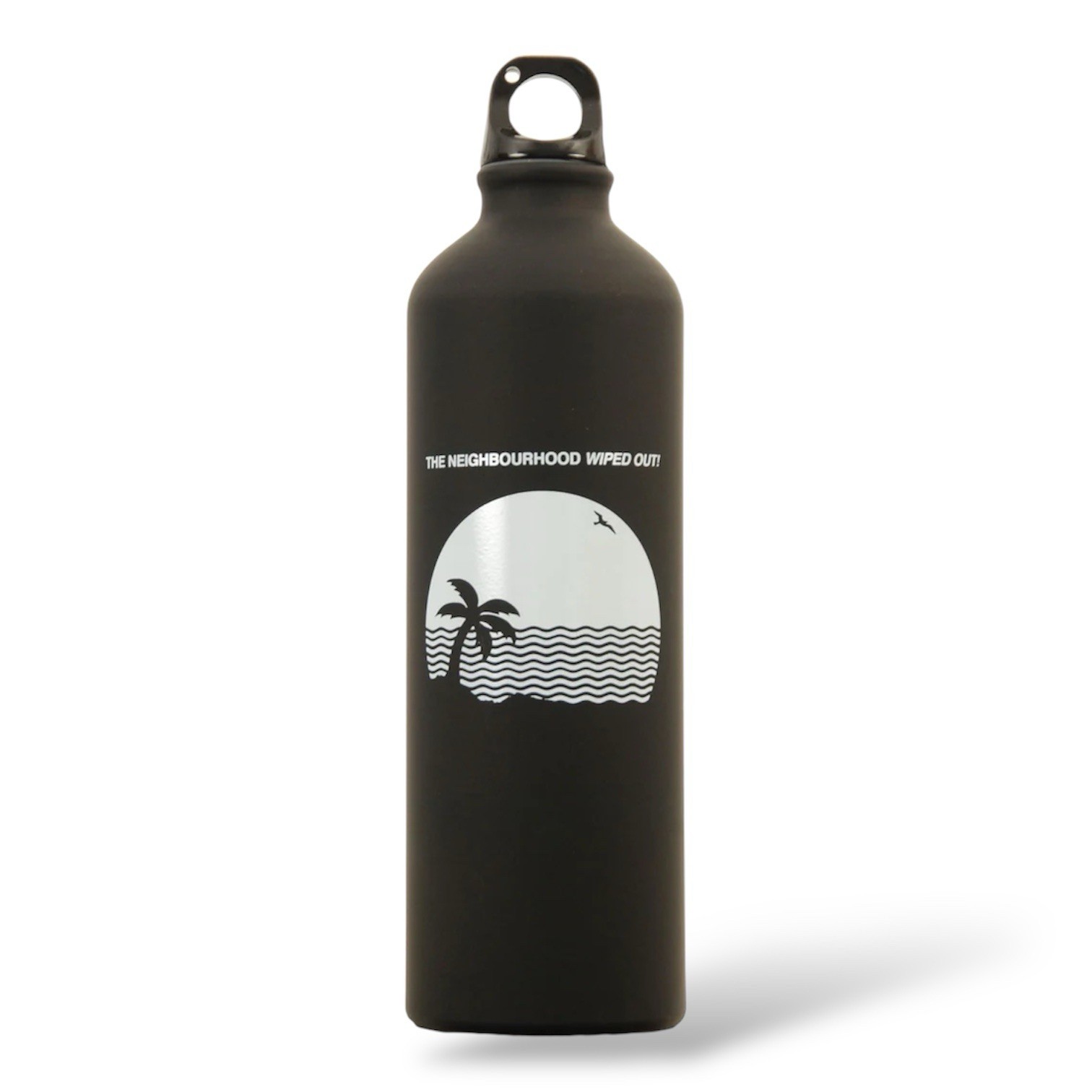 Wiped Out! Satin Black Aluminum Water Bottle Nbhd