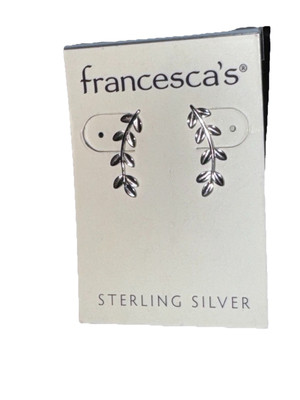 Francesca s Sterling Ohrringe/ Leafvinepo