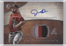 2014 Bowman Inception Relics 11/25 Jake Barrett #AR-JBA Patch Auto 1p5