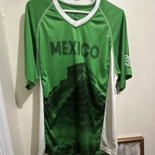 Mexico Soccer Jersey Green Size XL 2014 FIFA World Cup Brazil Official Throwback