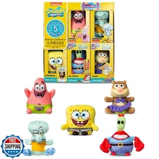 Micro Teenies - Spongebob Square Pants 5-Pack - Collectible Miniature Plush F