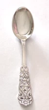 Heirloom Valdres Norwegian .830 Silver Demitasse Spoon  By Th. Marthinsen 4"