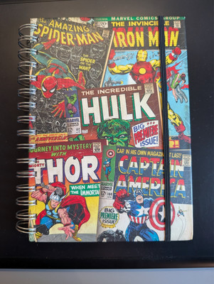 Marvel Comic A5 Hardcover Notizbuch, linierte Seiten mit elastischem Lesezeichen