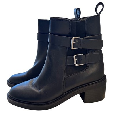 Blondo Landessa Bootie Black Leather Size 8.5 Waterproof Bootie NWOB