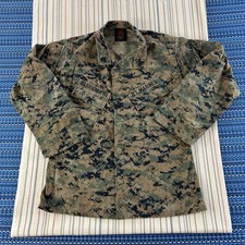 USMC Military Woodland MARPAT Camo Shirt Mens Small Short Blouse MCCUU 8293