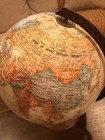 Replogle Tabletop World Globe Rotating Antique Style Metal Base MPN 4703 — photo 2
