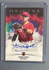 2022 Panini Chronicles - Origins Signatures Black #OS-LO Alejo Lopez Near Mint