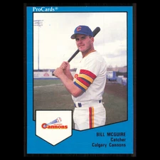 Bill McGuire #533 1989 ProCards Minor League Team Sets Calgary Cannons Baseball
