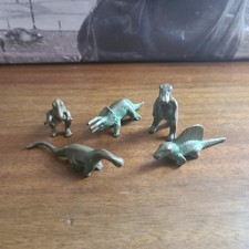Lot of 5 Vintage Bronze Dinosaurs SRG Metal T...