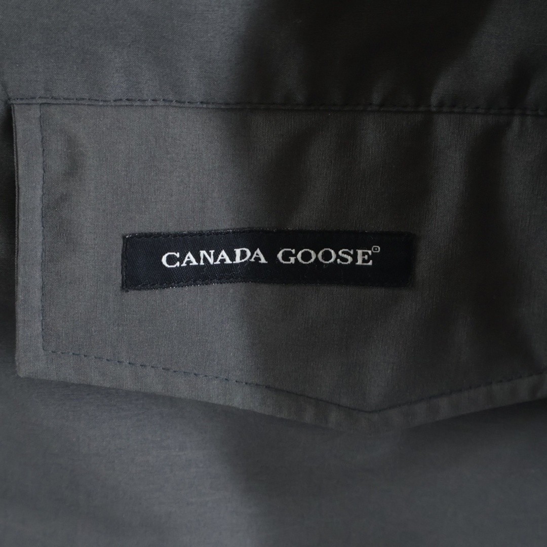 CANADA GOOSE LANGFORD PARKA Hooded Zip Up Down Long Jacket Coat Gray 2062M Used thumbnail 6