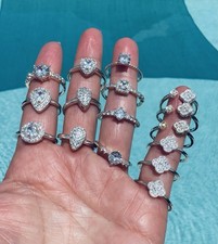 Italian 925 STERLING SILVER RINGS LOT OF  24 ...
