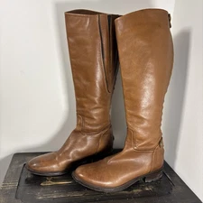 🤎 Brown’s Leather Riding Boots Size US 7/EU 37.5 – Tall Brown Equestrian Style