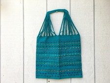 Handmade Hand Woven Cotton Mexican Tote Bag - Bolsa Telar Rayas