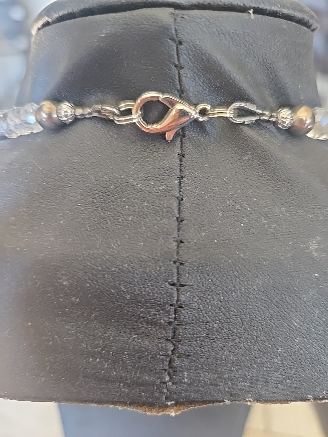 Stunning Glass Wire Wrapped Statement Necklace Si… - image 6