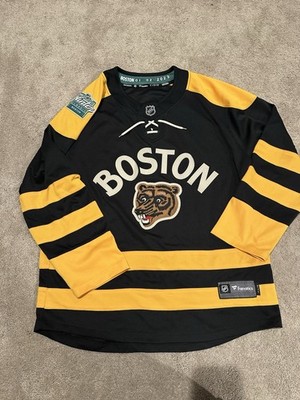 Boston Bruins Fanatics Men s Vintage Winter Classic Jersey Size Large No Player