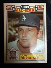 1990 Topps Don Drysdale HoF~1989 National League All-Star Captain #403 Dodgers