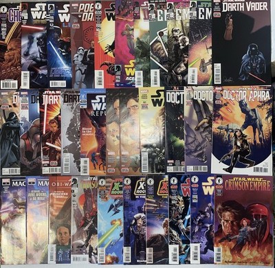 STAR WARS Comic Lot X32 DARK HORSE Marvel Comics X-Wing Darth Vader Mace Windu