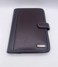 FranklinCovey Classic Leather Planner Binder Compass System 7-Ring Organizer 