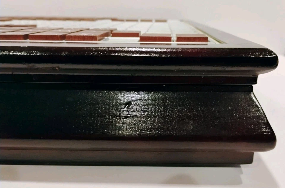 Scrabble Deluxe Wood Edition 2005 Rotating Hardwood Raised Grid Board  - Image 4 of 4