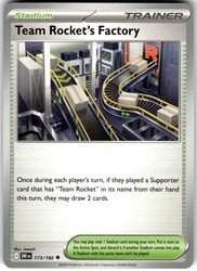 Team Rocket's Factory 173/182 Destined Rivals Uncommon