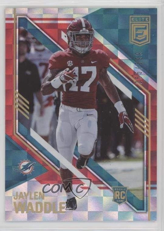 2021 Panini Donruss Elite Rookies Red 255/399 Jaylen Waddle #122 o8g