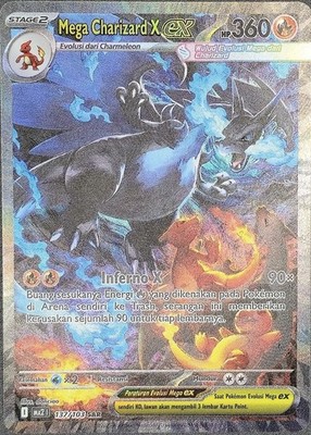 Pokemon TCG Indonesia Mega Charizard X EX SAR MA2 137/103 NM A