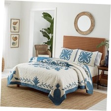 - Quilt, Naturally Soft Cotton Printed Bedding with a Solid Reverse, King