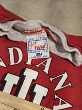 Lil Fan Indiana Hoosiers Baby Romper 12M Red Cotton Snap Closure