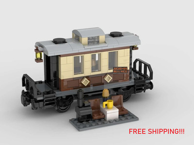 PDF Instructions: LEGO 10194 MOC custom caboose for Emerald Night train 10194