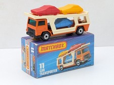 Matchbox Superfast 11 Bedford Car Transporter RARE GREEN WINDOWS - Vnm/Boxed 