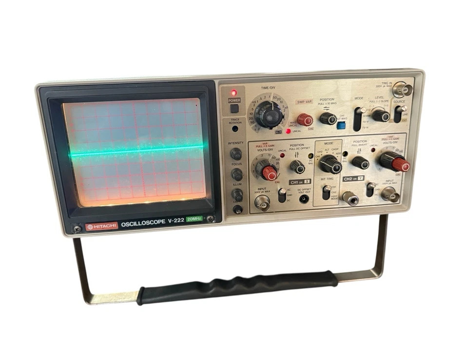 Hitachi oscilloscope V-222 20MHz - Image 2 of 4