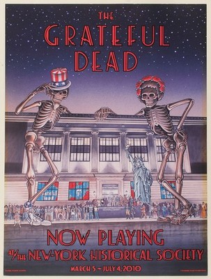 Grateful Dead New York Historical Society Exhibit Poster 2010 Art 24x36