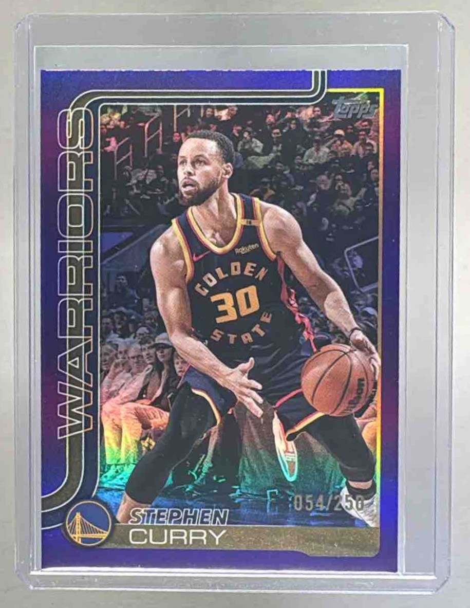 Stephen Curry 2025 Topps #135 Purple Rainbow /250
