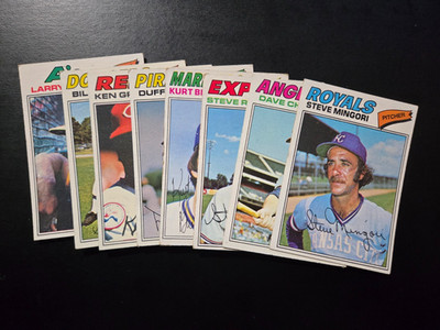 1977 TOPPS BASEBALL CARD #314-370 ''PICK A CARD''