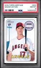SHOHEI OHTANI 2018 Topps Heritage Rc #600 PSA 8 Los Angeles Angels High Numbers