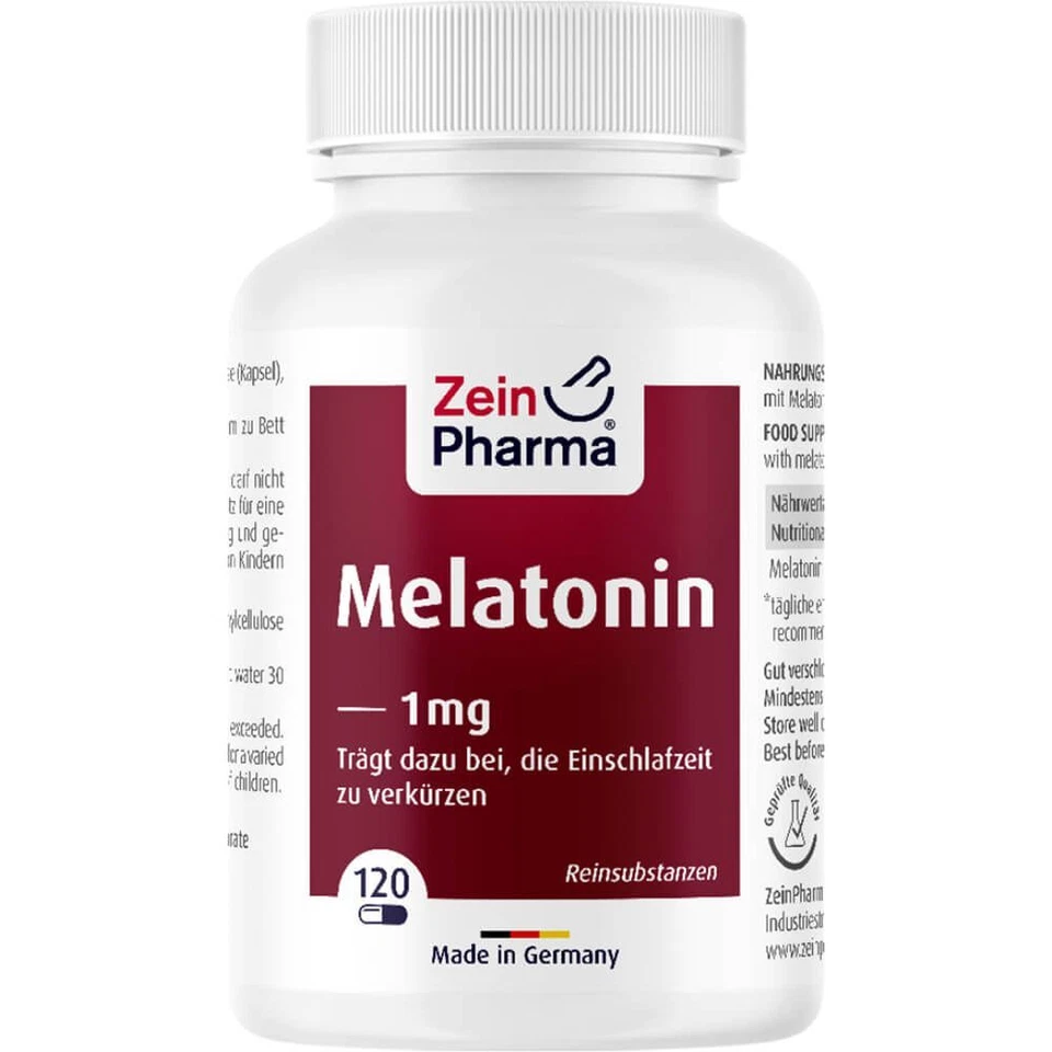 ZEIN PHARMA - GERMANY GMBH MELATONIN 1 mg Kapseln 120 St PZN17550851
