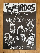 WEIRDOS Double Sided Poster 1977 Album Insert