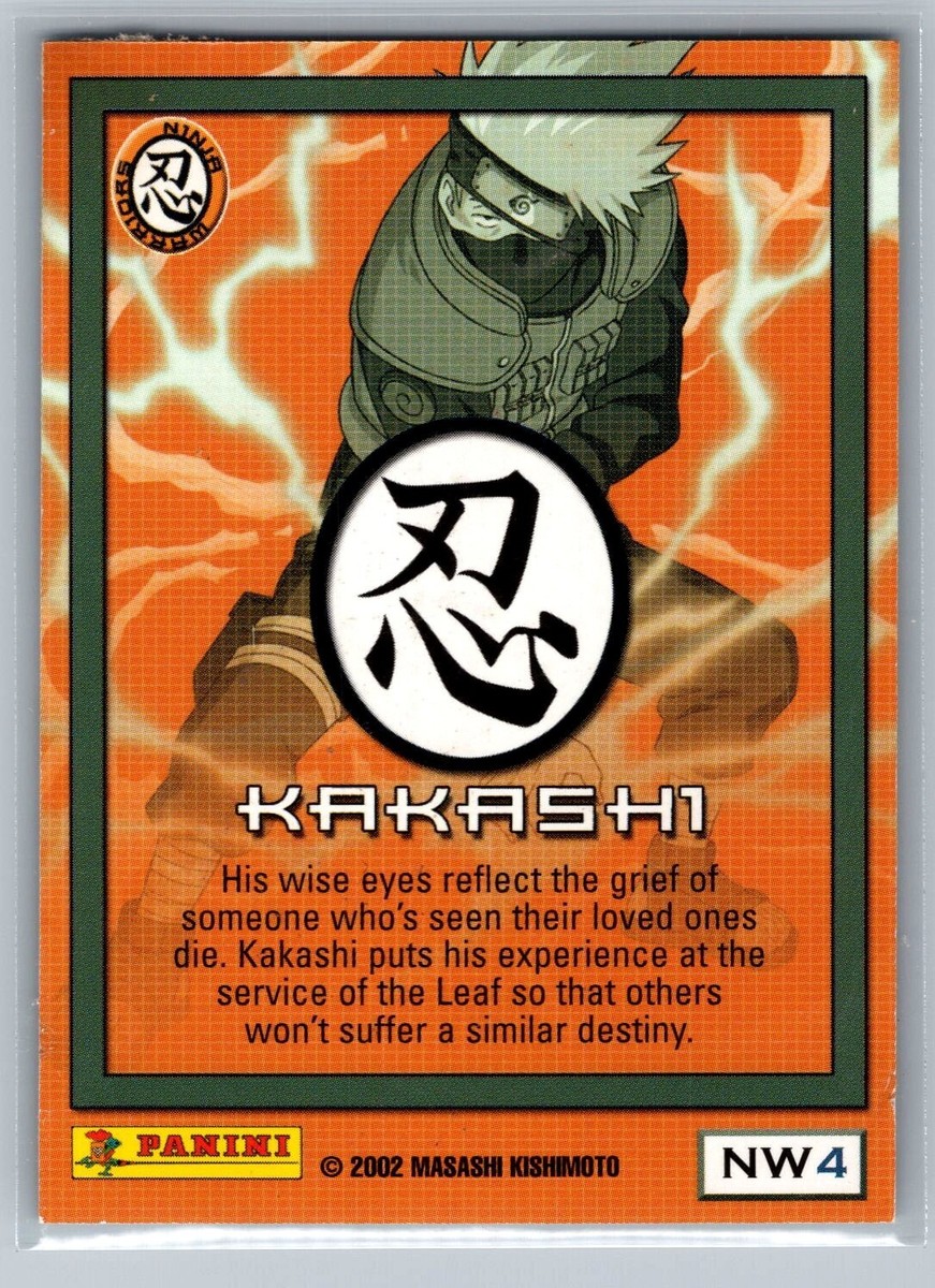 2002 Panini Naruto Ninja Warrior Kakashi Holo-Foil #NW4 - NM-MT