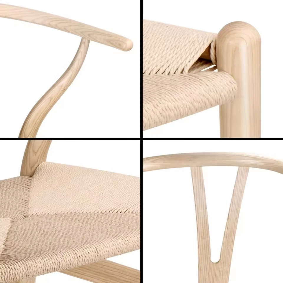 Silla Tomile Wishbone de nogal sillas de comedor sillas de comedor de madera maciza silla de oficina Foto 4 de 4