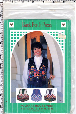 CHOICE: Back Porch Press Sewing Quilting Patterns Misses' Child's Jackets Vests