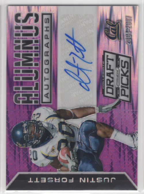 2015 Prizm Draft Picks Alumnus Autographs Prizms Purple Justin Forsett Auto /30