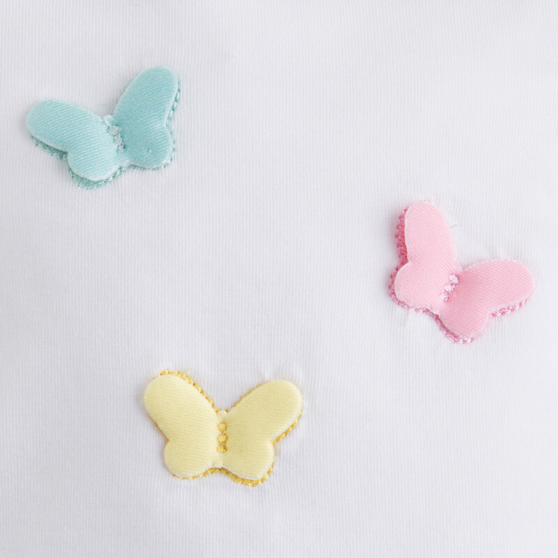 Mayoral Baby Girl Butterfly Skirt One Pc Romper NB, 3-6 or mth