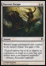 Magic the Gathering MTG Narrow Escape (27) Zendikar   LP