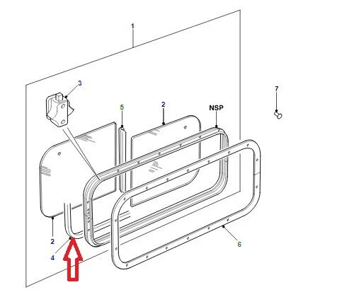Defender Rear Sliding Window Replacement Felt Strip MWC7620 - Image 2 of 2