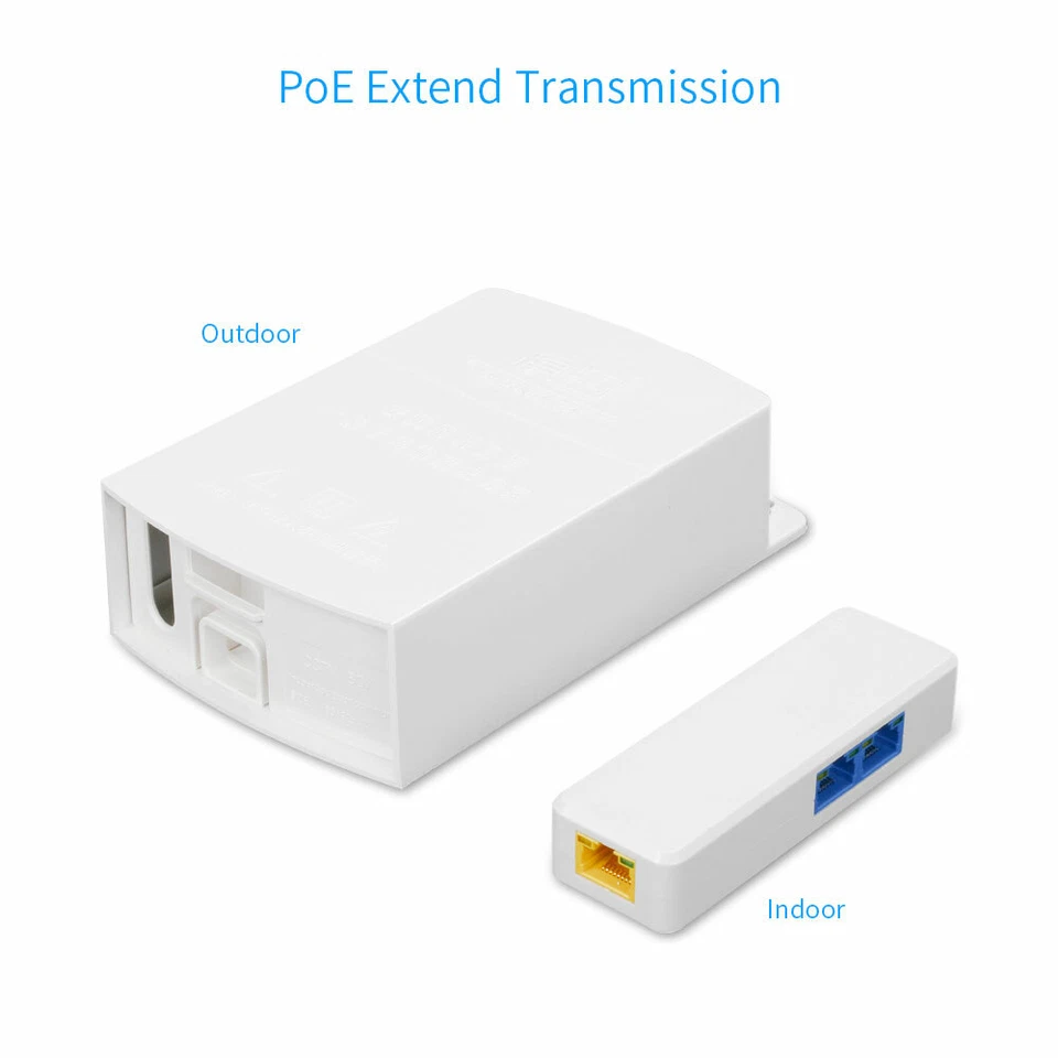 GENATA 3 Port Outdoor POE Switch Extender Booster, 30W 48V 10/100Mbps  - Image 3 of 4
