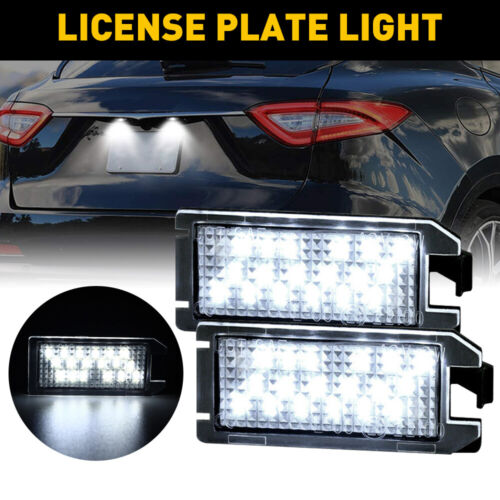 2X LED License Plate Light For Fiat 500 2013-19 Viper Jeep Grand Cherokee EXV