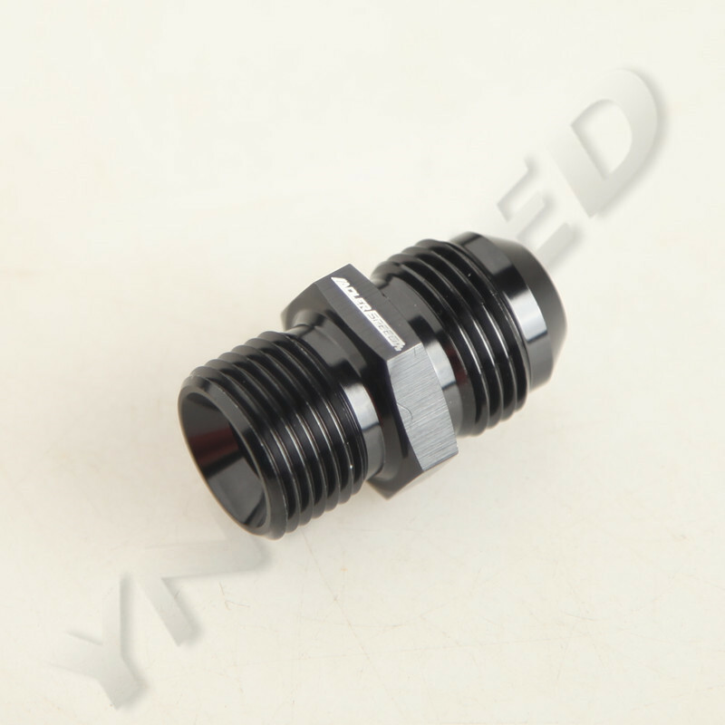 AN -8 AN8 BLACK JIC Flare to M18x1.5 METRIC STRAIGHT MALE Hose Fitting AN -8 AN8 BLACK JIC Flare to M18x1.5 METRIC STRAIGHT MALE Hose Fitting