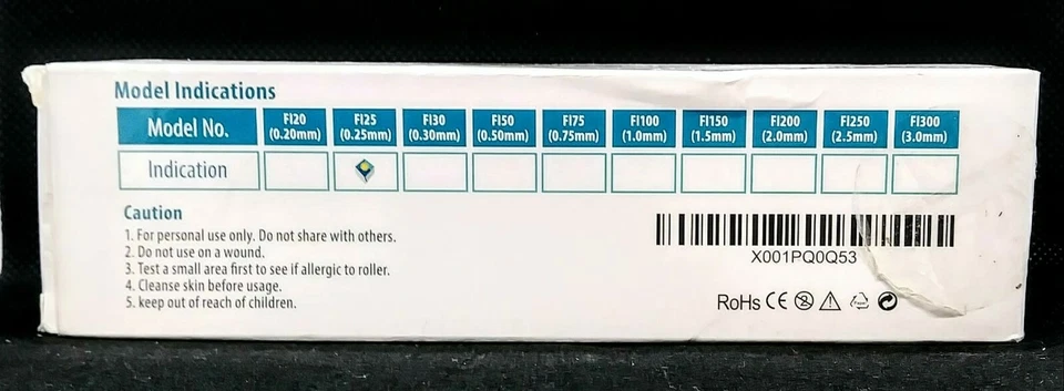 Derma Roller Kit 0.25 mm 540 Titanium Microneedle Healthy Glow Fresh Innovations - Image 4 of 4