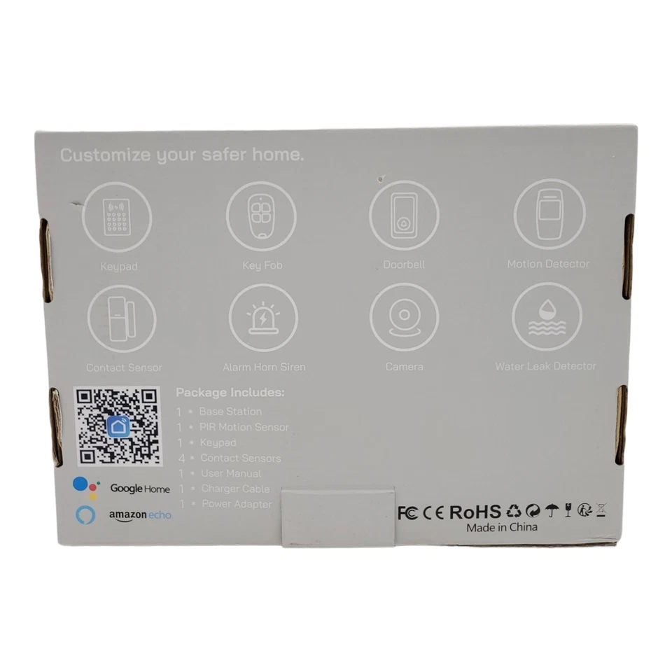 Kit de segurança OUVOPO alarme 7 peças, sistema de segurança doméstica com Alexa NOVO EM FOLHA - Imagem 3 de 4